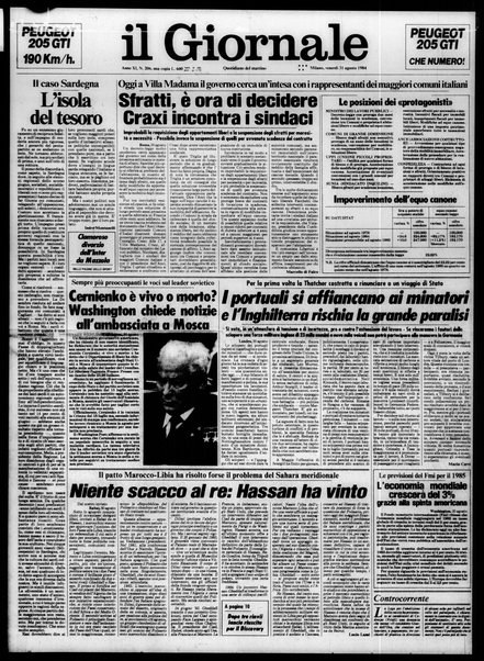 Il giornale : quotidiano del mattino